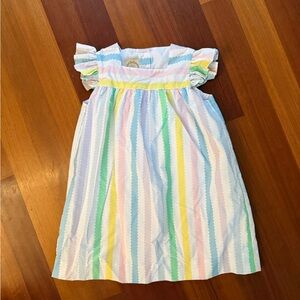 The Beaufort Bonnet Company Pastel Striped Kids Dress
